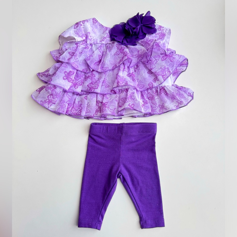 Marmellata purple butterfly 2 piece set